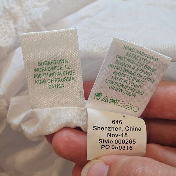 Lilly Pulitzer Reeve Shift Dress Womens 2 White Papillion Lace Scalloped Bridal - Picture 14 of 14